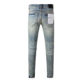Purple Brand Jeans Pure Cotton High Street Trend